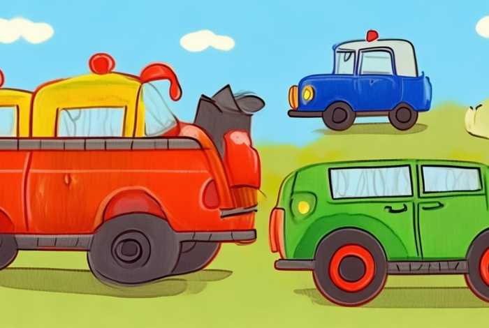 cars and trucks绘本 - car car truck jeep绘本