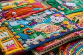 不织布绘本作品图片大全5页；不织布绘本制作图片大全集