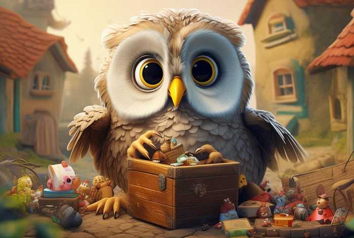儿童故事童话故事猫头鹰搬家；寓言故事猫头鹰搬家