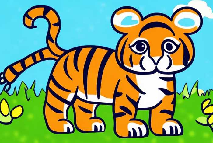 儿童画简笔虎（虎的儿童简笔画）
