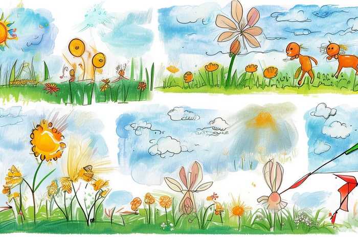 儿童画春天的简单图画,儿童画春天的简单图画大全 儿童画春天的简单图画,儿童画春天的简单图画大全