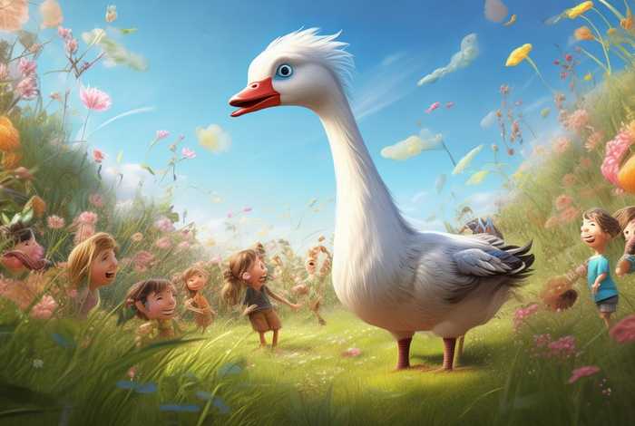 儿童故事咏鹅配图、关于咏鹅的故事幼儿