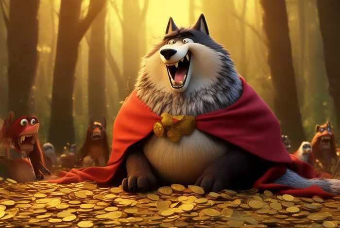 儿童故事自大的狼，自私的大灰狼故事