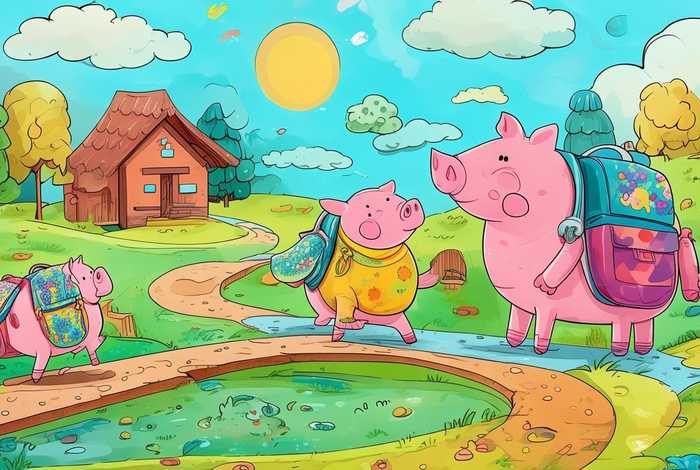 儿童绘本故事三只小猪去上学阅读,三只小猪上学的故事绘本 儿童绘本故事三只小猪去上学阅读,三只小猪上学的故事绘本
