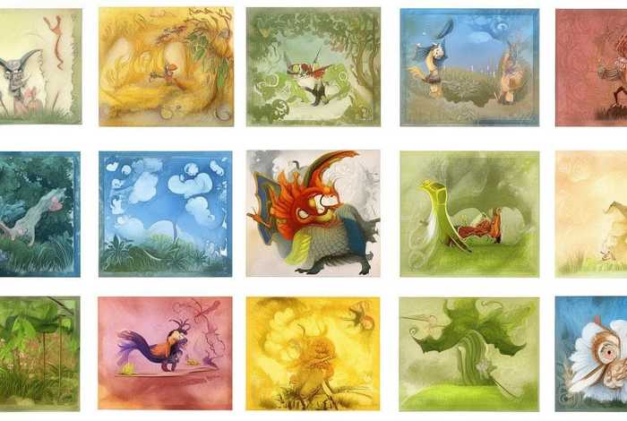 儿童故事彩铅九宫格 - 九宫格图片讲故事 儿童故事彩铅九宫格 - 九宫格图片讲故事