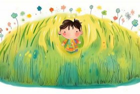 儿童小草图片；儿童小草图片简笔画