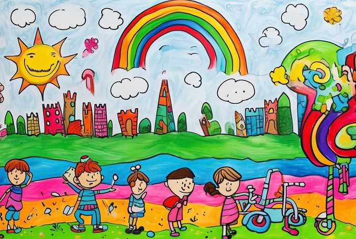 儿童手绘故事画4张（幼儿手绘画故事4图）