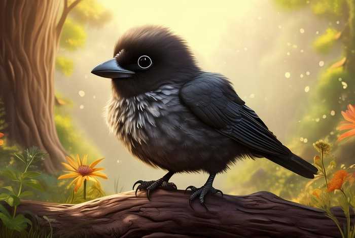 儿童故事童话乌鸦；乌鸦的幼儿故事