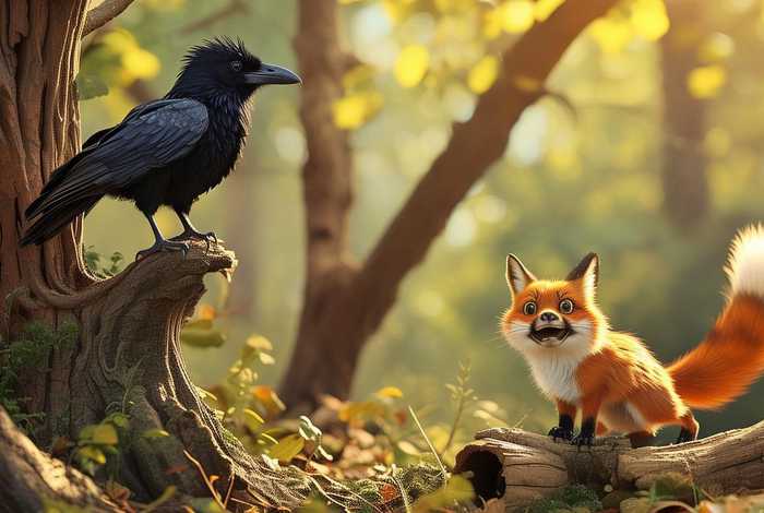 儿童故事乌鸦和狐狸 少儿故事乌鸦和狐狸