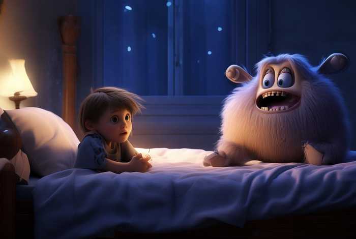 儿童睡前故事长的怪兽（有怪兽的睡前故事）