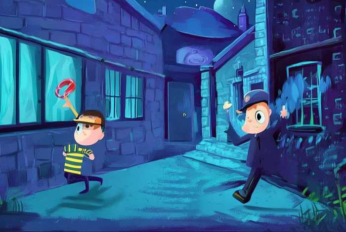 儿童故事小偷和警察的故事（小偷和警察的故事在线听）