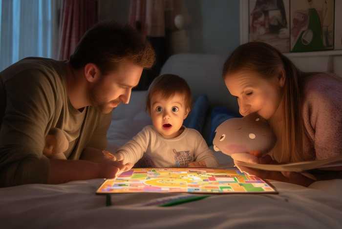 儿童睡前小游戏 - 儿童睡前小游戏,三人,包括家长