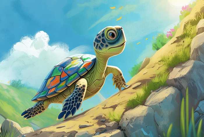 儿童故事海龟爬山连环画(海龟爬山的幼儿故事) 儿童故事海龟爬山连环画(海龟爬山的幼儿故事)