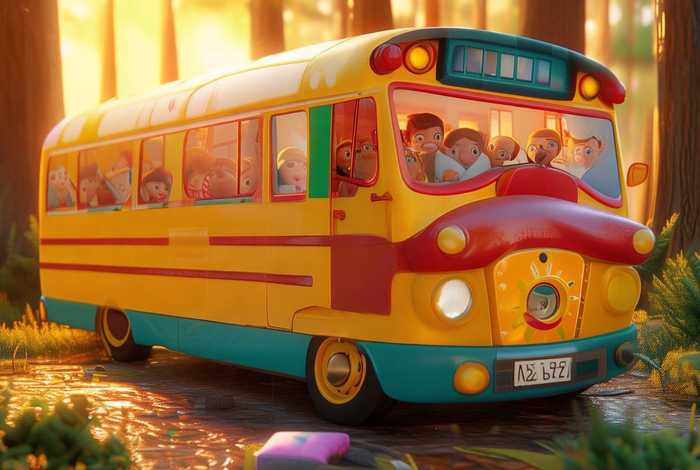 儿童大巴车故事视频、大巴车的故事 幼儿睡前