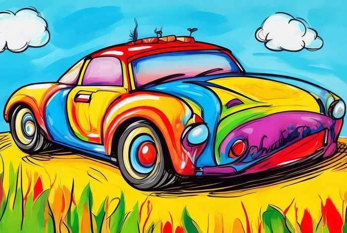 4 6岁儿童简笔画涂色汽车（3-6岁儿童汽车简笔画）