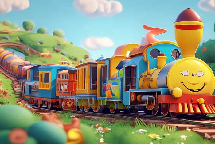 儿童故事轨道列车、儿童轨道小火车