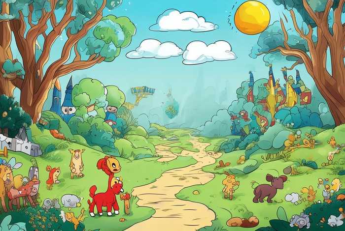 儿童故事背景图横屏，幼儿故事背景图片大全