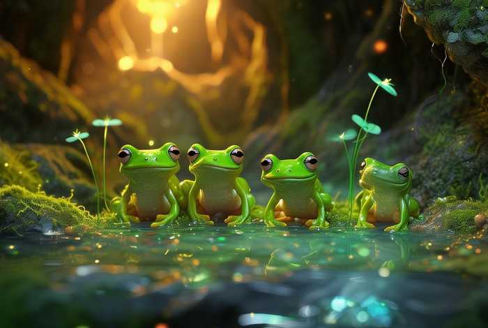 儿童故事井底的四只小青蛙（儿童睡前故事井底下的四只小青蛙）