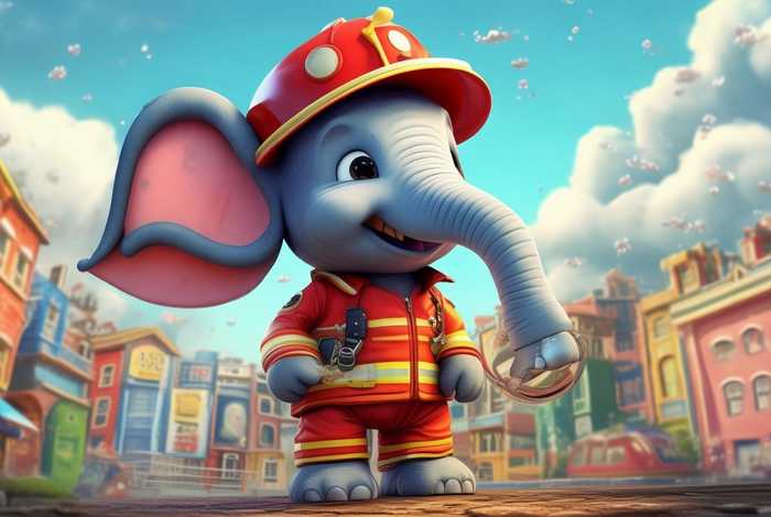 儿童故事小象当消防员的美学特质 小象当消防员的故事视频 儿童故事小象当消防员的美学特质 小象当消防员的故事视频