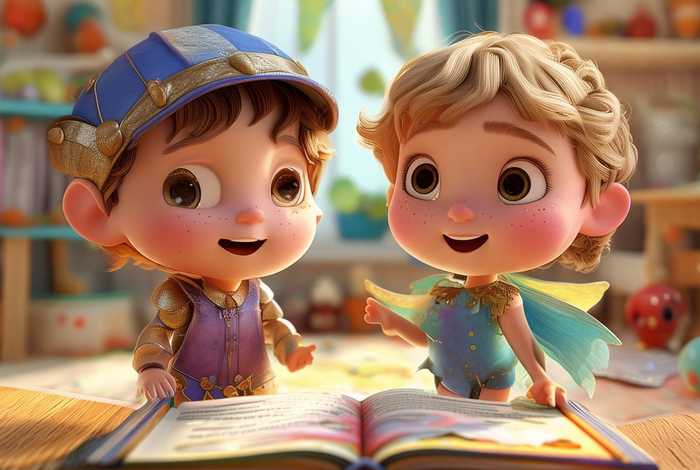 儿童双人故事表演；两人幼儿故事表演