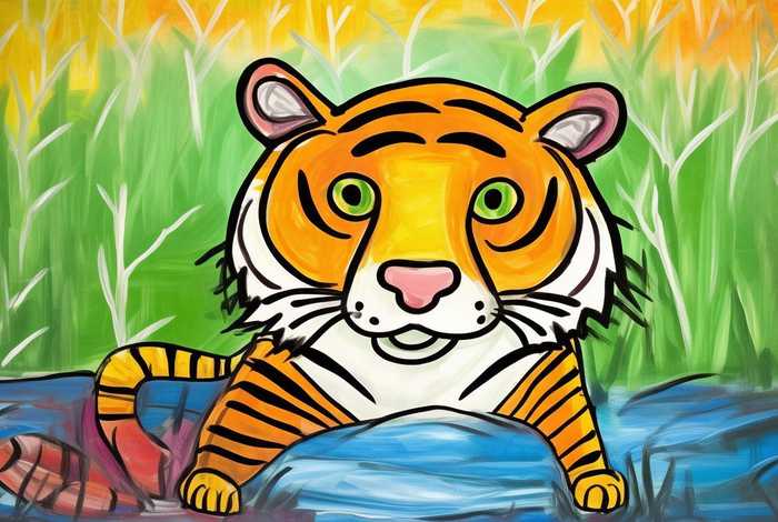 儿童画虎的正确方法，儿童画虎的正确方法简笔画