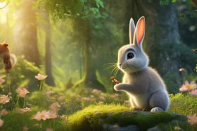 3分钟儿童故事聪明的小白兔；幼儿故事聪明的小白兔教案