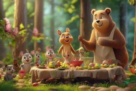 《熊妈妈请客》故事，《熊妈妈请客》故事内容