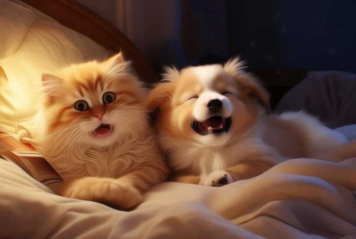 儿童睡前故事小猫和小狗、小猫和小狗的睡前故事