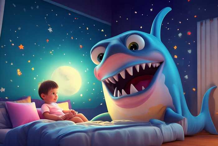 儿童睡前故事鲨鱼笑笑，宝宝睡前故事鲨鱼