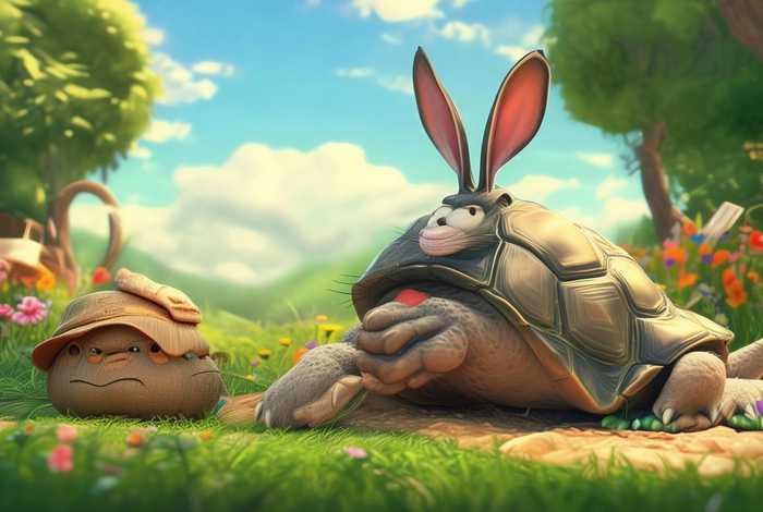 儿童故事龟兔赛跑故事视频、幼儿故事龟兔赛跑视频
