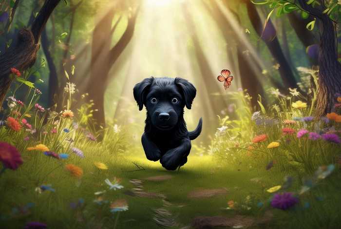 儿童故事黑狗；小黑狗的故事视频