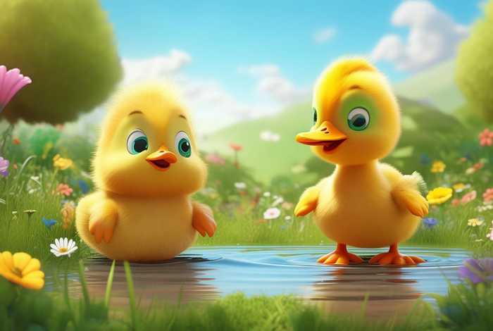 儿童故事小鸡和小鸭图画 - 幼儿故事小鸡和小鸭的图片大全 儿童故事小鸡和小鸭图画 - 幼儿故事小鸡和小鸭的图片大全