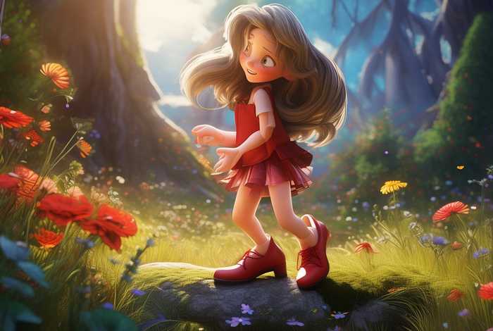 儿童故事红鞋子女孩 - 红鞋子女孩的故事 儿童故事红鞋子女孩 - 红鞋子女孩的故事