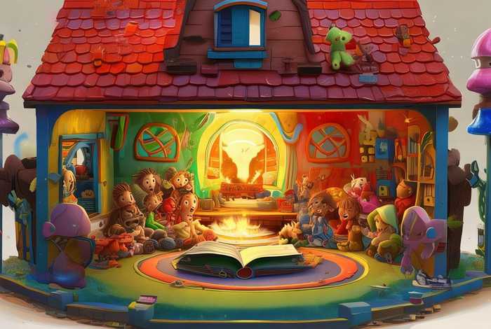 儿童场景故事屋、幼儿故事场景制作