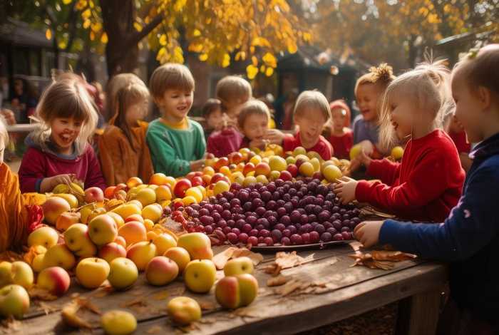 儿童故事秋天的果子 - 幼儿园课程故事秋天的果实