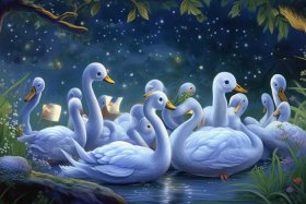 《野天鹅》3-6岁儿童睡前故事 十二个野天鹅睡前故事