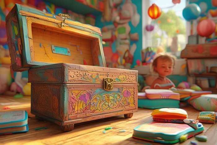 儿童故事盒子背景 - 幼儿故事盒子绘本故事