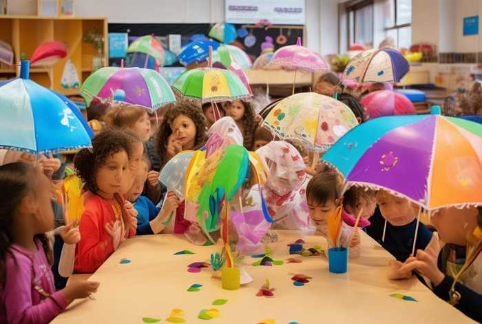 儿童故事 小花伞 - 小花伞的节日故事活动教案