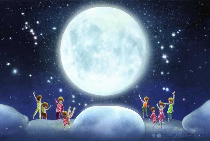 儿童版月亮的故事 - 儿歌月亮的故事