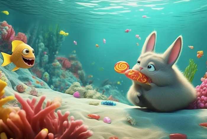 儿童故事爱吃糖的小金鱼、爱吃糖的小兔故事 儿童故事爱吃糖的小金鱼、爱吃糖的小兔故事