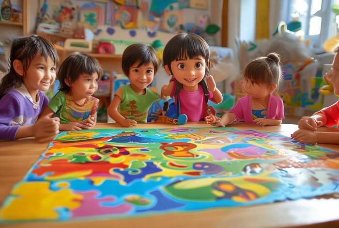 儿童益智游戏、爱探险的朵拉拼图儿童益智游戏