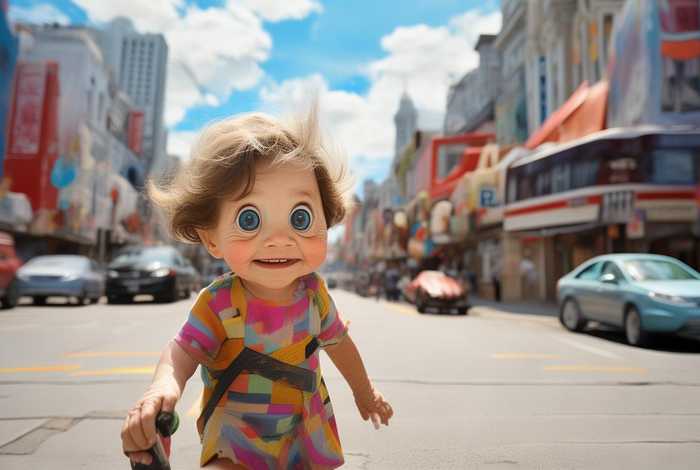 儿童画创编；儿童画创编 扶老奶奶过马路