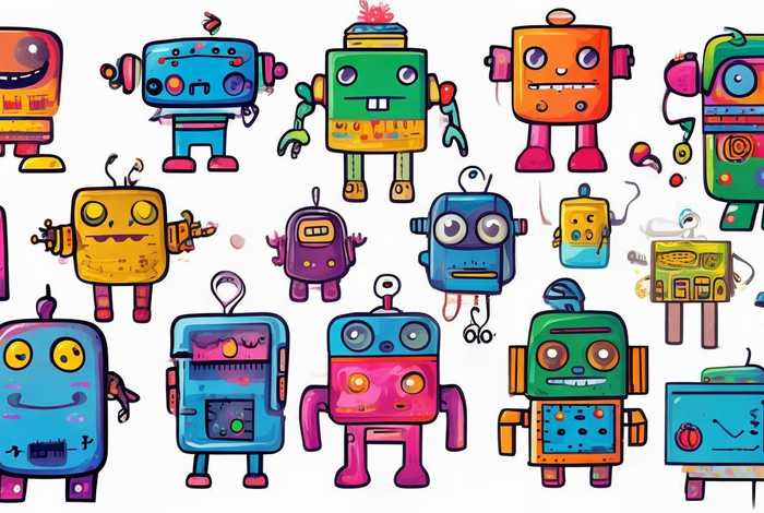 儿童画机器人图片大全，儿童画机器人图片大全 小学生