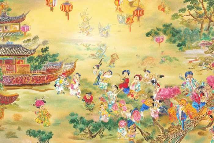 儿童年俗画大全，儿童年俗画大全作品