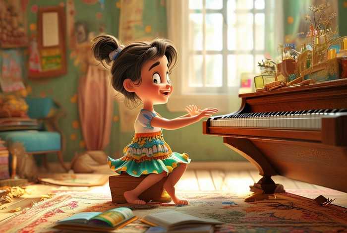 儿童故事弹唱 弹奏着故事里的小儿歌