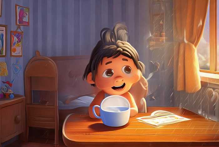 儿童故事《一杯牛奶》，一杯牛奶故事主要内容