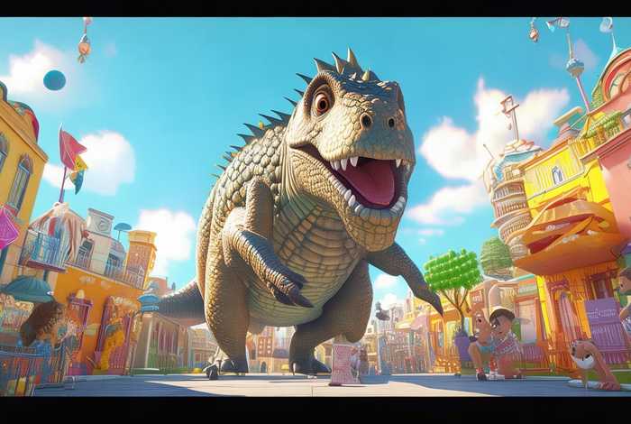 儿童故事城里来了大恐龙（《城里来了大恐龙》故事教学设计）