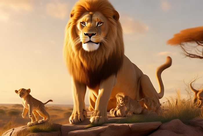 儿童故事童话狮子王、童话狮子大王的故事