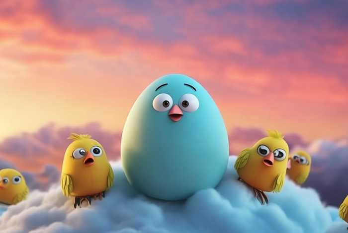 儿童故事一只被吵醒的鸡蛋；一颗被吵醒的鸡蛋