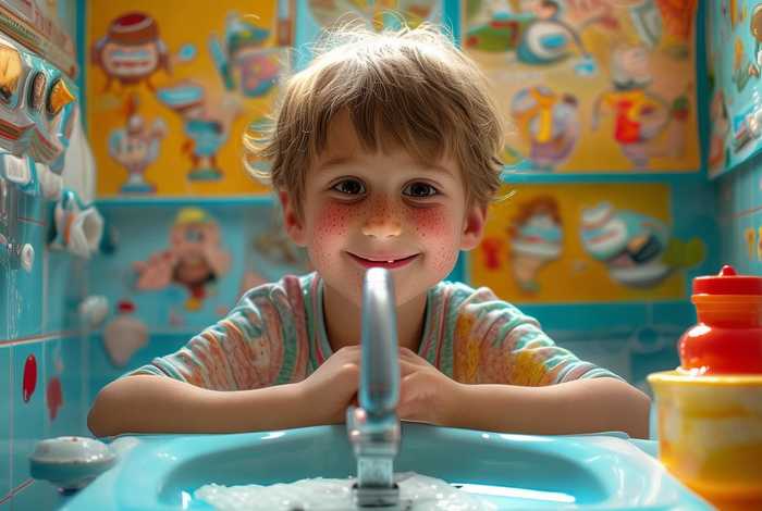 儿童勤洗手讲卫生故事，关于洗手讲卫生的幼儿故事